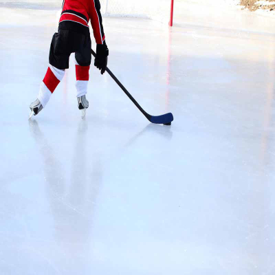 White Ice Hockey Shooting Pad